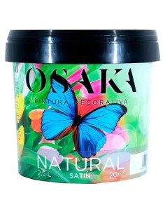 PINTURA PLÁSTICA SATINADA BLANCO CISNE 2,5lt NATURAL (Osaka)