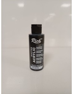 PINTURA ACRÍLICA MATE  NEGRO Nº230 120ml (Rich)