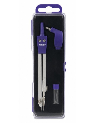 ESTUCHE COMPÁS AZUL ADAPTADOR UNIVERSAL cód.11101B (Milán)