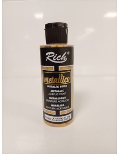 PINTURA ACRÍLICA METALLICS ORO CLASSIC 03957 120ml (Rich)