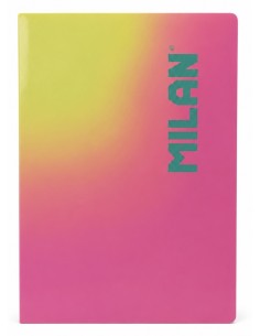 LIBRETA A4 SUNSET ROSA CUADRÍCULA 48hojas 95gr (Milán)