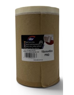 PAPEL CON CINTA 15x45 mt  DELUXE ALBA RULO