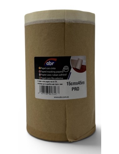PAPEL CON CINTA 15x45 mt  DELUXE ALBA RULO