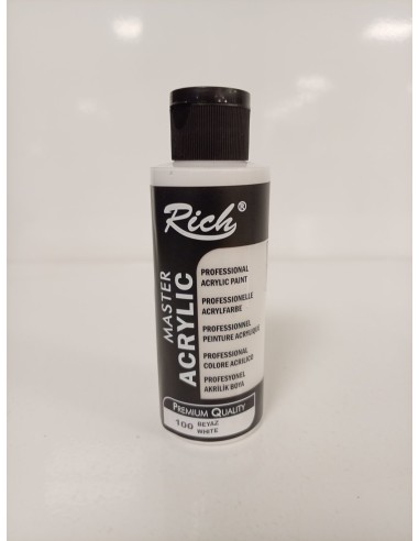 PINTURA ACRÍLICA MATE BLANCO Nº100 120ml (Rich)