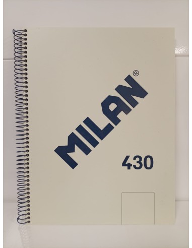 CUADERNO ESPIRAL A4 LISO 430 BEIGE (Milán)