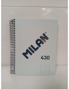 CUADERNO ESPIRAL A5 LÍNEAS 430 VERDE MENTA (Milán)