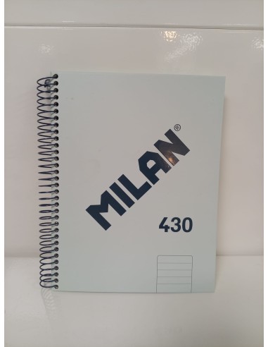 CUADERNO ESPIRAL A5 LÍNEAS 430 VERDE MENTA (Milán)