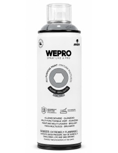SPRAY WEPRO BASE DISOLVENTE RAL 7001 GRIS MÁNCHESTER  400ml