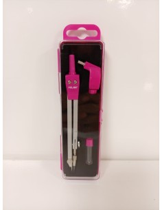 ESTUCHE COMPÁS ROSA ADAPTADOR UNIVERSAL cód.11101P (Milán)