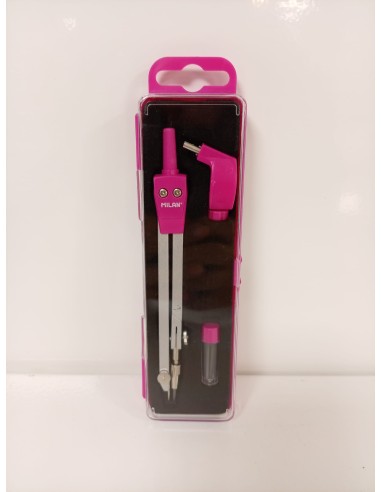 ESTUCHE COMPÁS ROSA ADAPTADOR UNIVERSAL cód.11101P (Milán)
