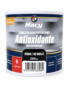 ESMALTE ANTIOXIDANTE BRILLO NEGRO 702   250ml ALTAS PRESTACIONES (Macy)
