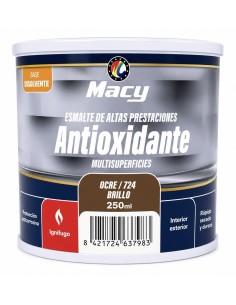 ESMALTE ANTIOXIDANTE BRILLO OCRE 724   250ml ALTAS PRESTACIONES (Macy)