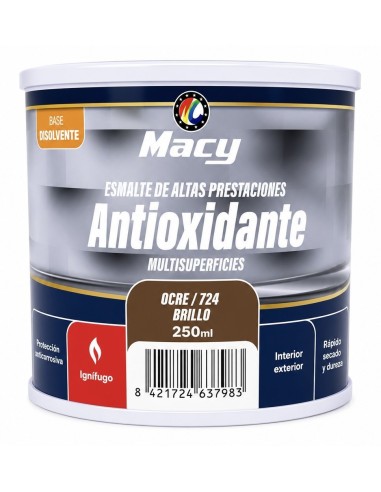 ESMALTE ANTIOXIDANTE BRILLO OCRE 724   250ml ALTAS PRESTACIONES (Macy)