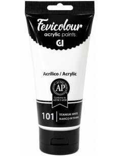 PINTURA ACRÍLICA FEVICOLOUR BLANCO DE TITANIO Nº101 200ml