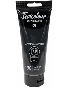 PINTURA ACRÍLICA FEVICOLOUR NEGRO Nº190 200ml