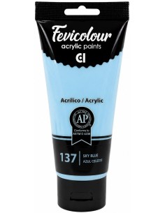 PINTURA ACRÍLICA FEVICOLOUR AZUL CELESTE Nº137 200ml