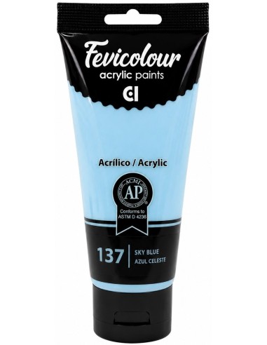 PINTURA ACRÍLICA FEVICOLOUR AZUL CELESTE Nº137 200ml