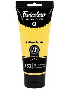 PINTURA ACRÍLICA FEVICOLOUR OCRE AMARILLO CLARO Nº152  200ml