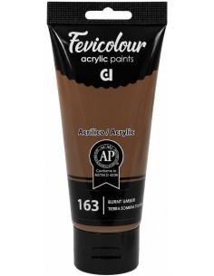 PINTURA ACRÍLICA FEVICOLOUR TIERRA SOMBRA TOSTADA Nº163 200ml