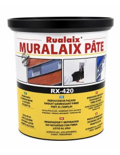 RX-420 MASILLA EXTERIOR C/FIBRA RENOVADOR RUALAIX PATE 1kg Baixens