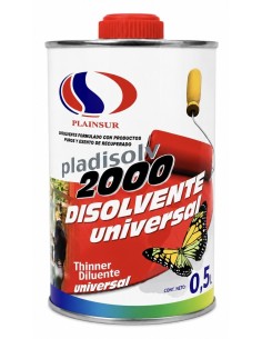 DISOLVENTE UNIVERSAL2000  500ml PLAINSUR