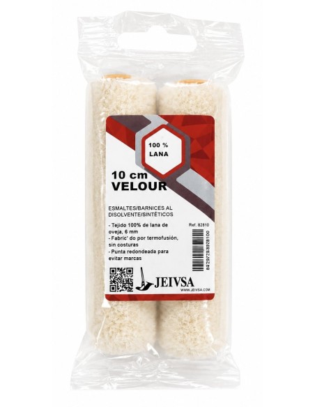 PACK RECAMBIO RODILLO VELOUR 10 cm ref.82810 JEIVSA