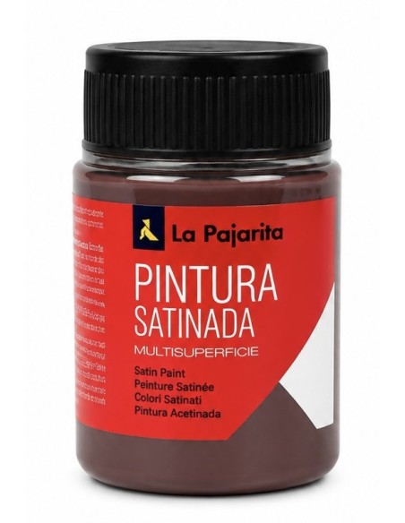 PINTURA LA PAJARITA SATINADA CASTAÑO L-32  35ml