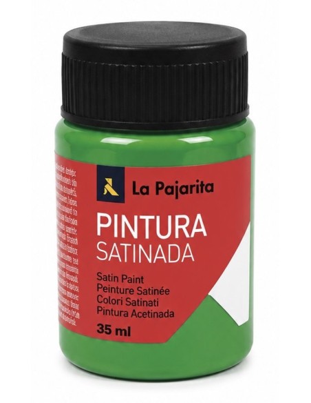PINTURA LA PAJARITA SATINADA VERDE CÉSPED L-38 35ml