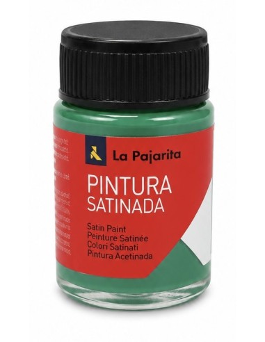 PINTURA LA PAJARITA SATINADA VERDE VIVO L-17  35ml