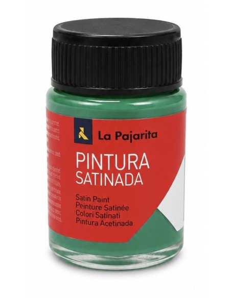 PINTURA LA PAJARITA SATINADA VERDE VIVO L-17  35ml
