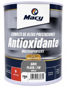 ESMALTE ANTIOXIDANTE BRILLO GRIS PLATA 718   750ml ALTAS PRESTACIONES (Macy)