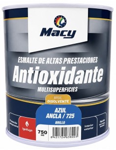 ESMALTE ANTIOXIDANTE BRILLO AZUL ANCLA 725   750ml ALTAS PRESTACIONES (Macy)