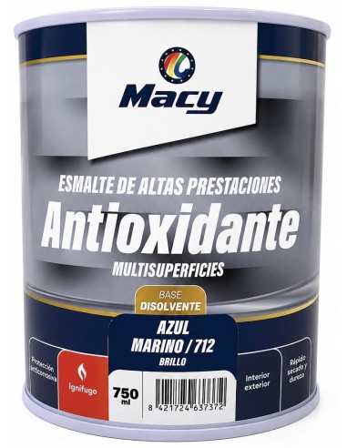 ESMALTE ANTIOXIDANTE BRILLO AZUL MARINO 712   750ml ALTAS PRESTACIONES (Macy)