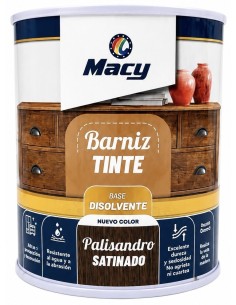 BARNIZ TINTE SATINADO PALISANDRO 375ml (Macy)