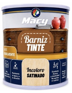 BARNIZ TINTE SATINADO INCOLORO 125ml (Macy)