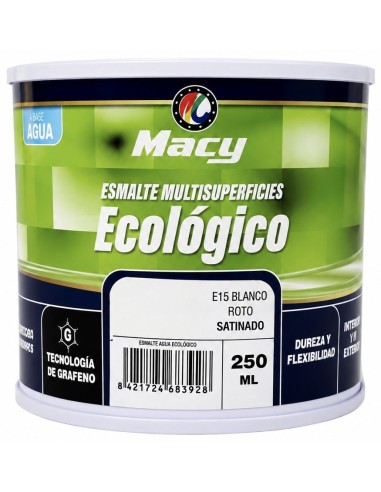 ESMALTE ECOLÓGICO SATINADO BLANCO ROTO 250ml (Macy)