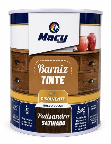 BARNIZ TINTE SATINADO PALISANDRO 750ml (Macy)