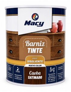 BARNIZ TINTE SATINADO CAOBA 750ml (Macy)