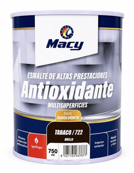 ESMALTE ANTIOXIDANTE BRILLO TABACO 722   750ml ALTAS PRESTACIONES (Macy)