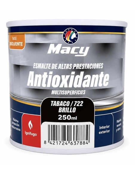 ESMALTE ANTIOXIDANTE BRILLO TABACO 722   250ml ALTAS PRESTACIONES (Macy)