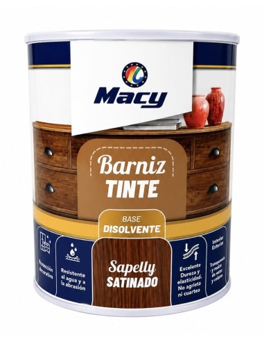 BARNIZ TINTE SATINADO SAPELLY 750ml (Macy)