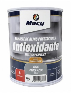 ESMALTE ANTIOXIDANTE BRILLO GRIS PERLA 720   750ml ALTAS PRESTACIONES (Macy)