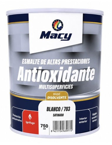 ESMALTE ANTIOXIDANTE SATINADO BLANCO 703   750ml ALTAS PRESTACIONES (Macy)
