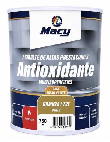 ESMALTE ANTIOXIDANTE BRILLO GAMUZA 721   750ml ALTAS PRESTACIONES (Macy)