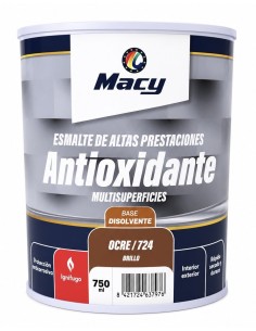 ESMALTE ANTIOXIDANTE BRILLO OCRE 724   750ml ALTAS PRESTACIONES (Macy)
