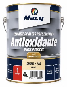 ESMALTE ANTIOXIDANTE BRILLO CREMA 726  4lt ALTAS PRESTACIONES (Macy)