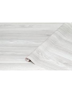 ADHESIVO MADERA CENIZA BLANCA REF.346-0179  45cm x 2 mts
