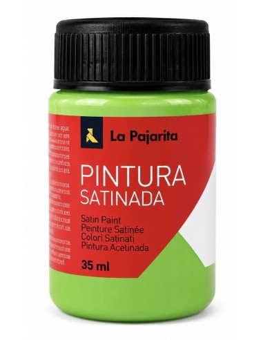 PINTURA LA PAJARITA SATINADA VERDE LORO L-37 35ml