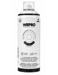 SPRAY WEPRO BASE DISOLVENTE RAL 9010  BRILLO BLANCO ESTELAR 400ml