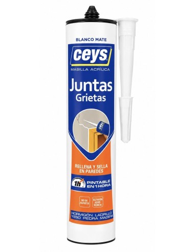 MASILLA ACRÍLICA GRIETAS BLANCA 280 ml CEYS